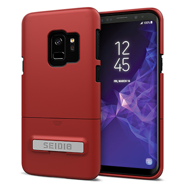 Surface with Kickstand for Samsung Galaxy S9 (Dark Red /Black)